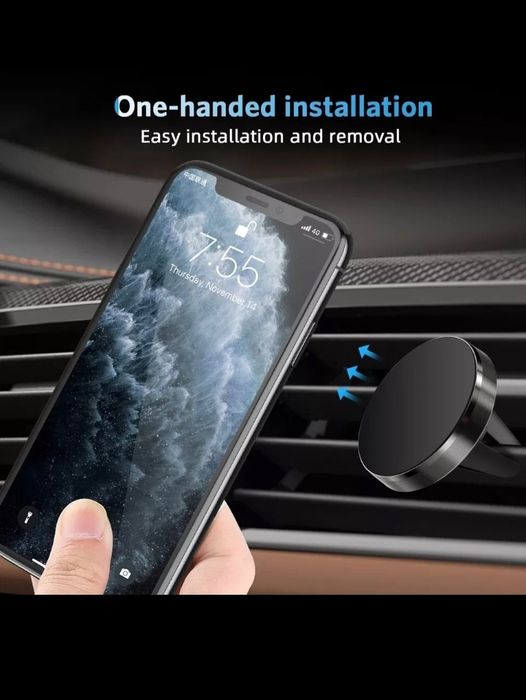 Suporte telemóvel magnético