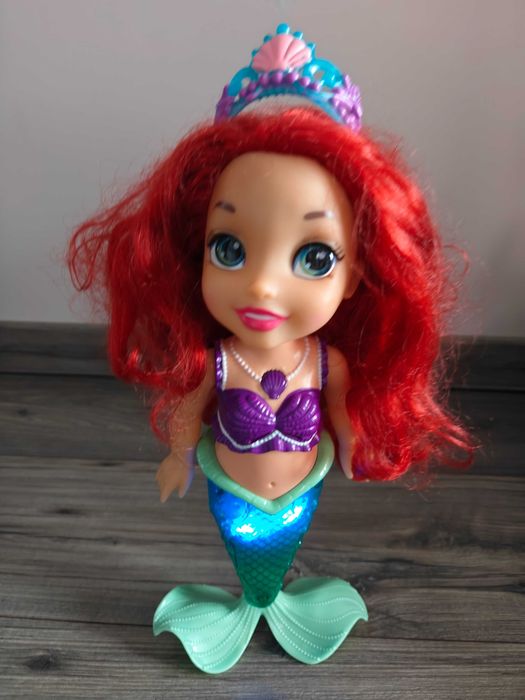 Lalka Syrenka Ariel efekty dźwiękowe i swietlne xxl