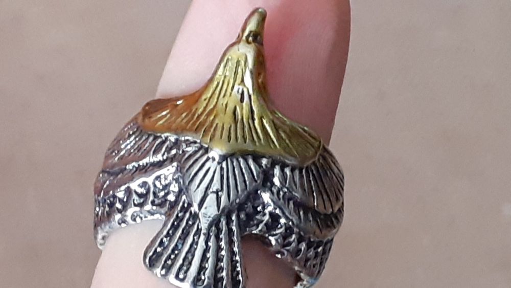 2 Anel Águia em liga de Prata ideal para Adeptos Benfica