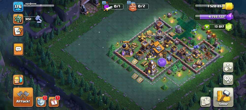 Клан ГеоФак + акк Клеш оф кленс