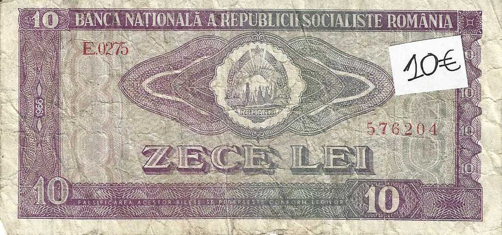 Notas antigas - Roménia