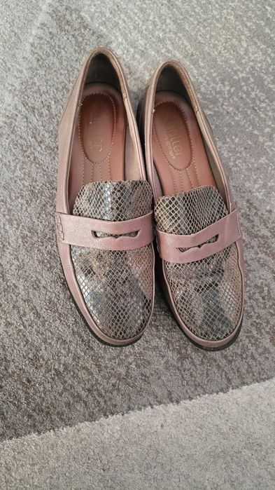 Mokasyny Hotter z salonu ecco wężowa skóra naturalna r.6 25,5cm