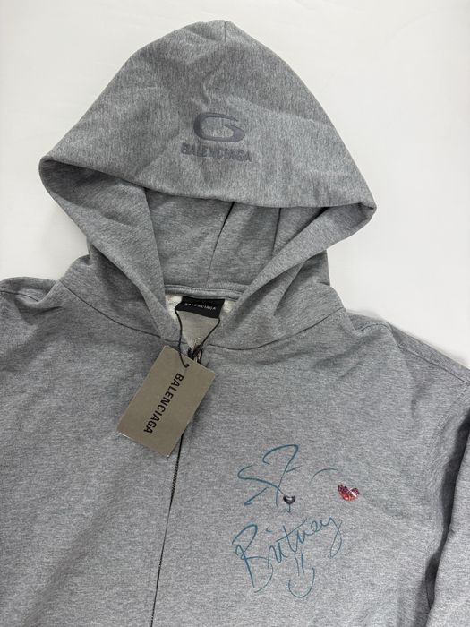 зип худи Balenciaga grey britney spiirs M L