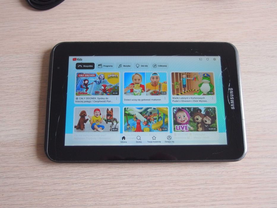 YouTube Kids TABLET 7"  Samsung Galaxy Tab2  SM-P3110  Android 7.1