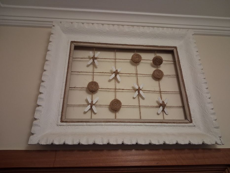 Espelho e moldura decorativo artesanato
