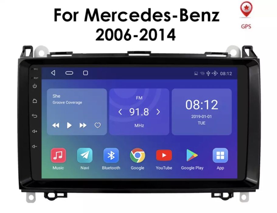 Штатная магнитола Mercedes Sprinter/Vito/Viano/Crafter ANDROID