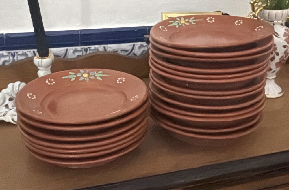 Conjunto de louça de barro | Em conjunto ou à peça