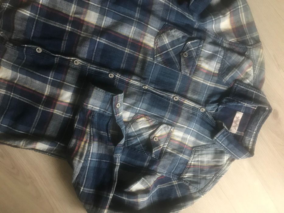 Koszula męska-chłopięca  sportowa w kratę