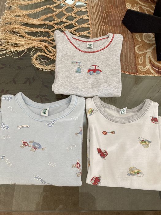 Conjunto 3 camisolas interiores, manga comprida, PreNatal