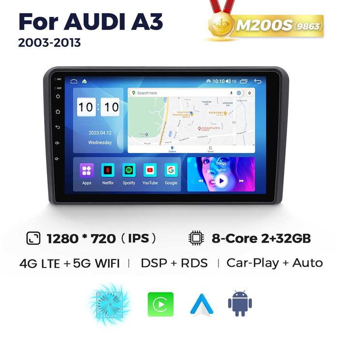 Audi A3 штатная магнитола Android GPS навігація Ауди