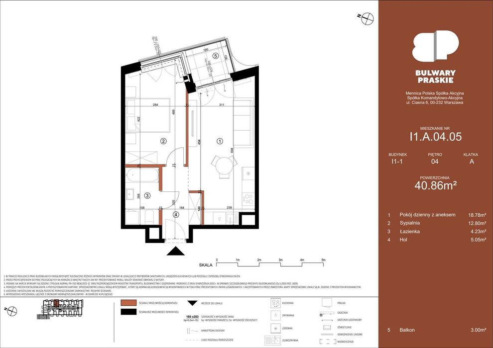 2-pokojowe mieszkanie 40m2 + balkon Bez Prowizji