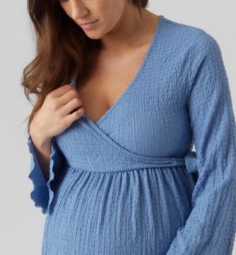 Mamalicious tunika ciążowa niebieska r.46/48