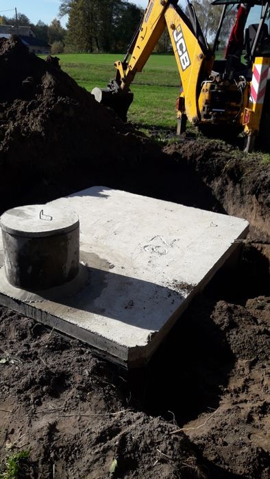 Szamba betonowe z wykopem i podłączeniem