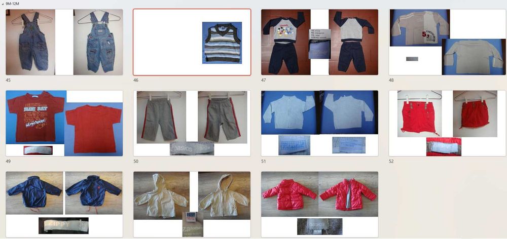 Roupa de Bebe Variada 1M aos 12M