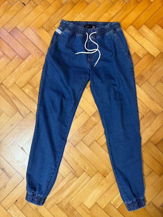 Nowe Spodnie Jogger Elade Jasny Jeans 36