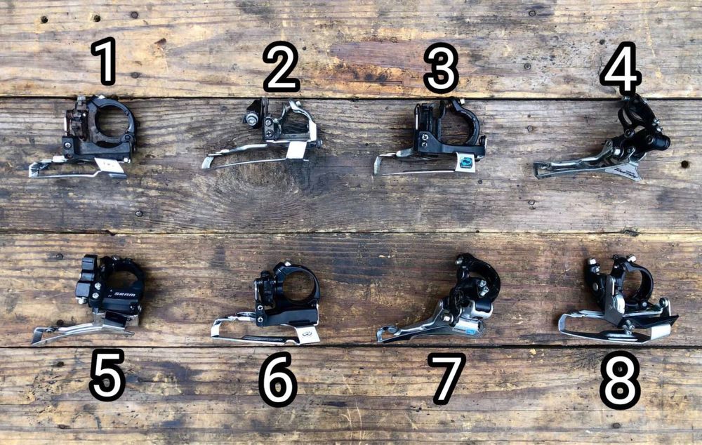 Переключатели скоростей передние и задние Shimano, Sram, Deore, XT, LX