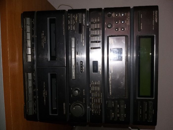 Aparelhagem Sharp Stereo Caixa 6 cds
