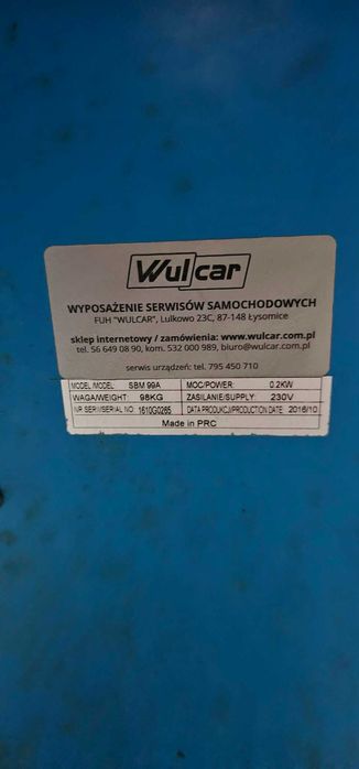 Maszyna do wywarzania kół WulCar