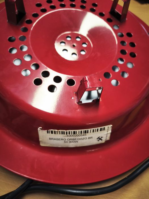 Braseira eletrica 2 resistência 900w