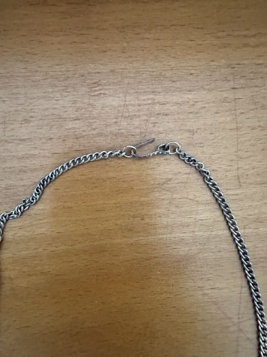 Colar prateado com pedras azuis turquesas do Egipto