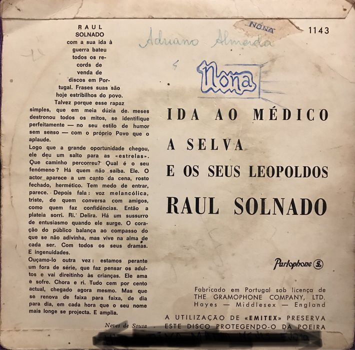 Vinil Raul Solnado
