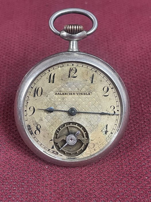 Balancier Visible Stary Zegarek Kieszonkowy do Naprawy