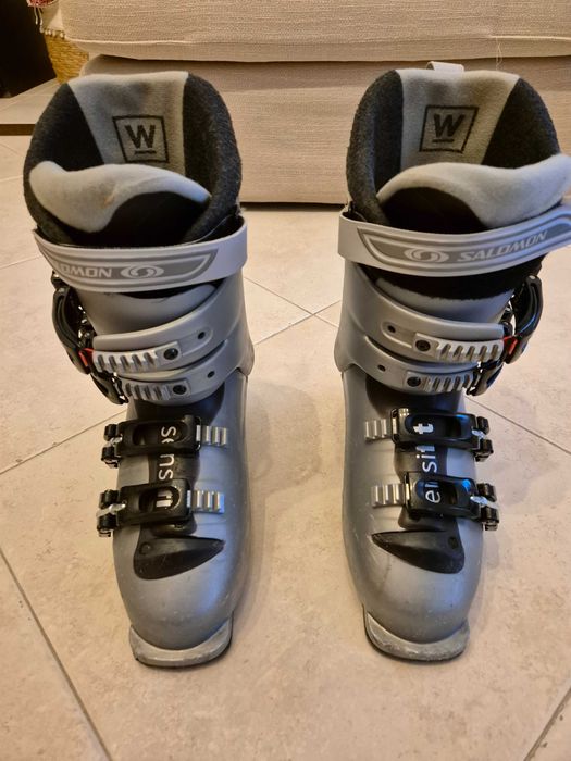 Sky + botas (usadas) + oferta do saco de transporte