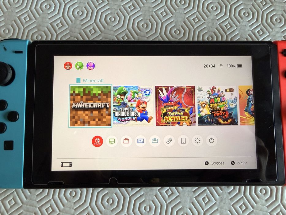 Nintendo Switch V2 Desbloqueada (Modchip) + Dock + MicroSD 128GB – Impecável