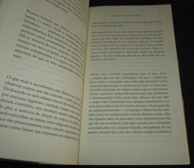 Livro Sobre isto ninguém fala Patricia Lockwood