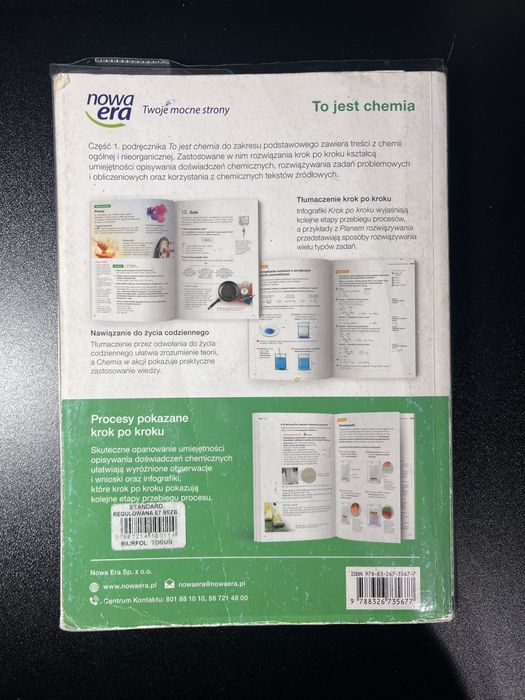 To jest chemia 1 stan dobry obłożona zakres podstawowy