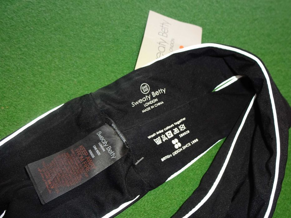 SWEATY BETTY London sportowa opaska Cross Over Reflective Headband