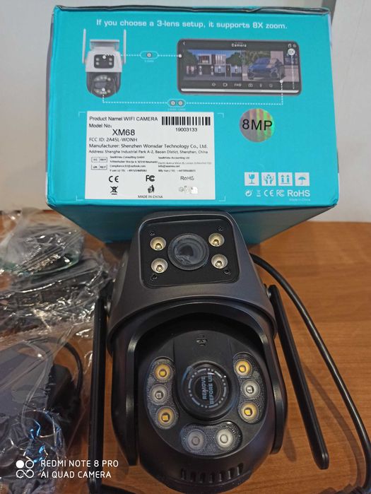 Kamera monitoring Dwa Obiektywy 4K 8MP HD Wifi