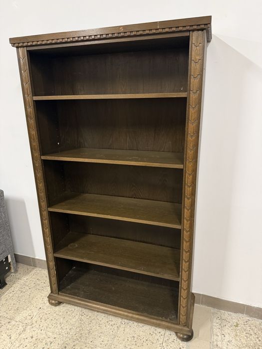 Ładny dębowy regał na książki drewniany super stan dowóz wysyłka