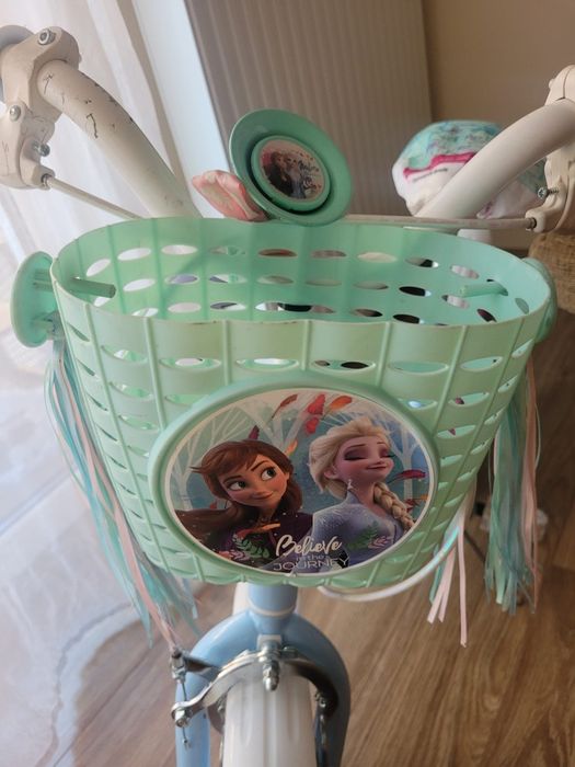 Rower dziecięcy DISNEY Kraina Lodu 2 16 cali dla dziewczynki Błękitny