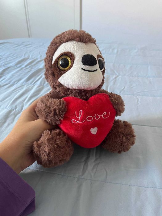Peluche preguiça com coração Love, Livarno
