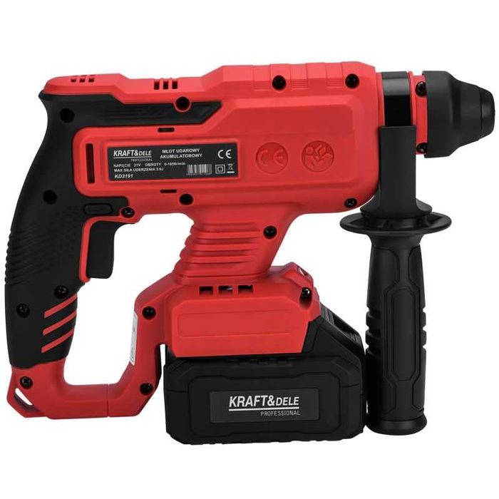 Młotowiertarka udarowa aku sds-plus 21V 3J BEZSZCZOTKOWA 2x 4Ah KD3191