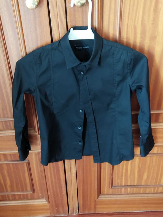Camisa preta criança Antony Morato tamanho seis
