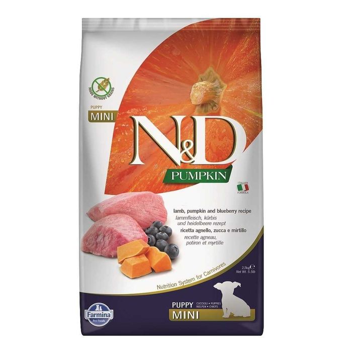 FARMINA ND Pumpkin Lamb Mini Puppy 2,5kg dla szczeniąt małych ras