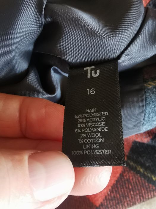 Spódnica nowa r. 44 z dodatkiem wełny