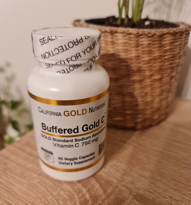 Witamina C buforowana 750 mg – California Gold, z USA, nowa