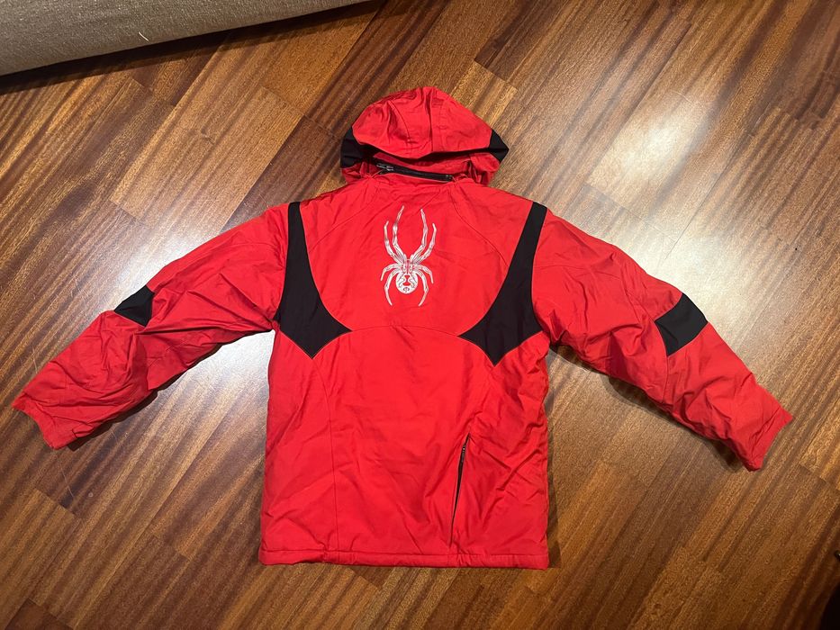 Лижний комплект Spyder: куртка + штани (Kids 170/164), червоний/чорний