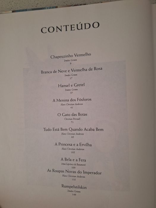 Livro contos de fadas