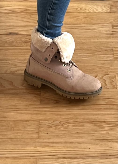 Botki sznurowane trapery śniegowce ocieplane timberlandy CCC
