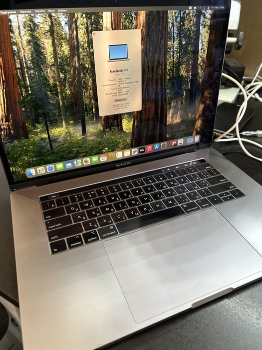 MacBook Pro 15”, 2018р, і7, SSD 256gb, 16gb ОЗУ. Макбук