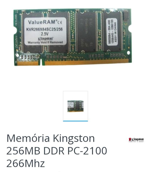 Memória RAM Kingston