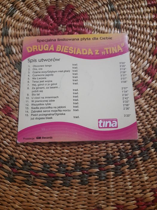 CD z muzyką Druga Biesiada z "Tiną"