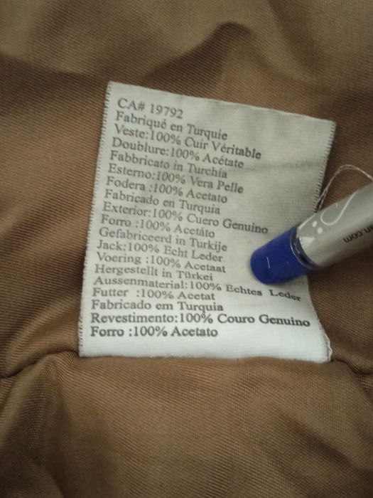 Мужская кожаная куртка пальто больших размеров xxl на пуговицах t