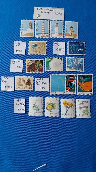 Selos Portugal-Outras séries completas-Déc 70/80