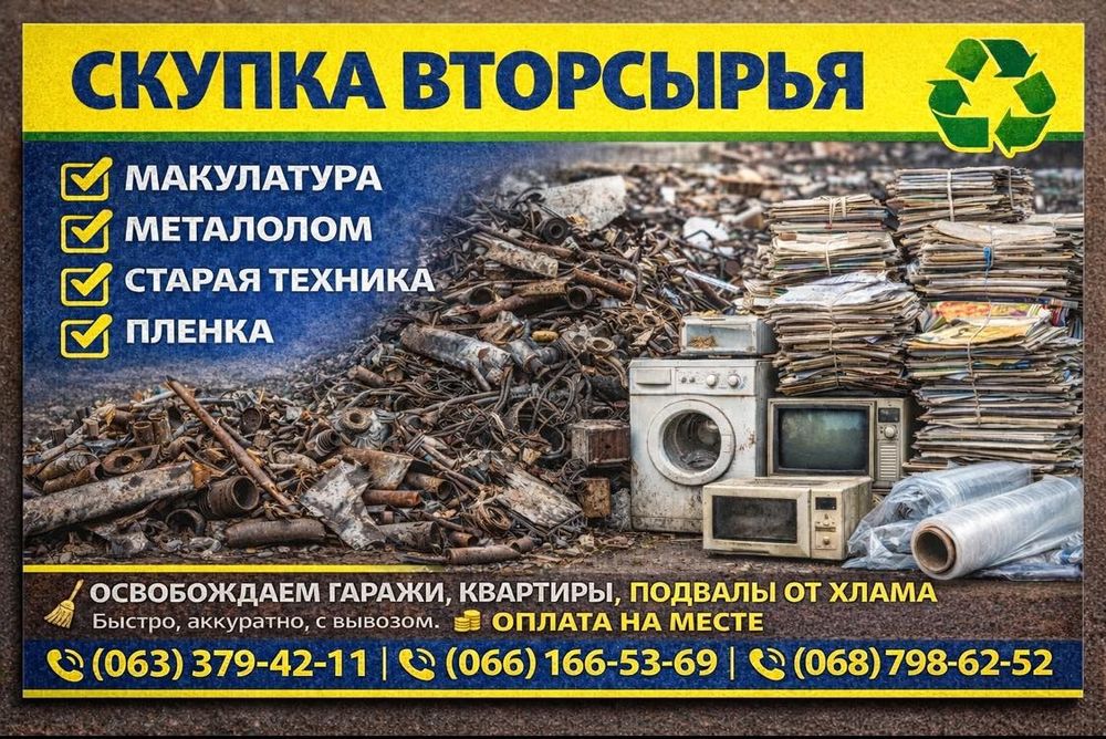 Металолом,макулатура дорого