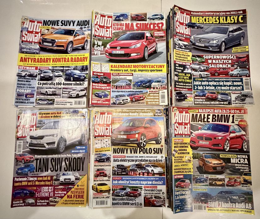 Auto Świat – 112 numerów – archiwalne czasopisma motoryzacyjne!